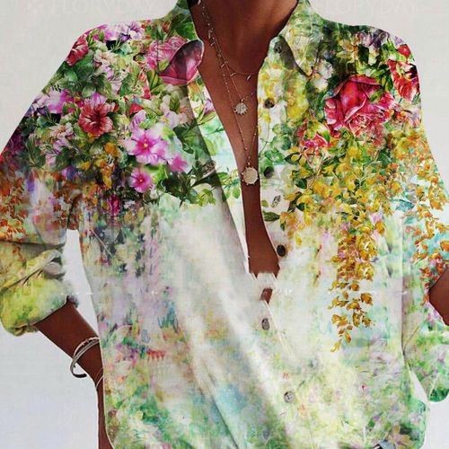 Chemise décontractée ample pour femme