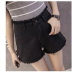 Shorts en jean taille haute pour femme - Style été