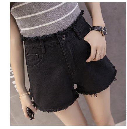 Shorts en jean taille haute pour femme - Style été