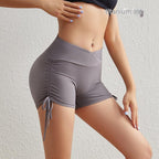 Shorts de yoga d'été à cordon de serrage pour femmes