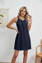 Robe de plage sans manches dos nu pour femmes