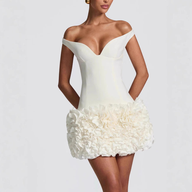 Fitted Strapless Dress A Versatile Short Dress For Women Hover Image