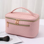 Trousse de Maquillage en PU Portable Grande Capacité