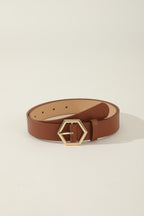 Ceinture décontractée polyvalente en forme d'étoile hexagonale pour femmes