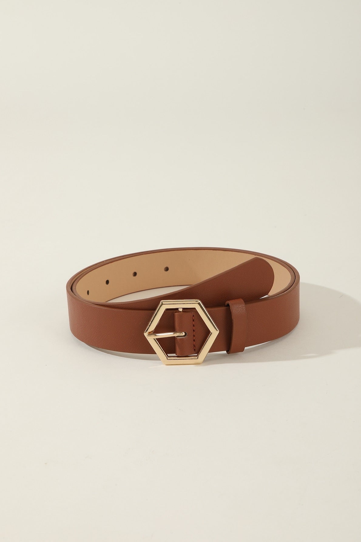 Ceinture décontractée polyvalente en forme d'étoile hexagonale pour femmes
