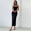 Jupe hanches sans manches longue robe femme