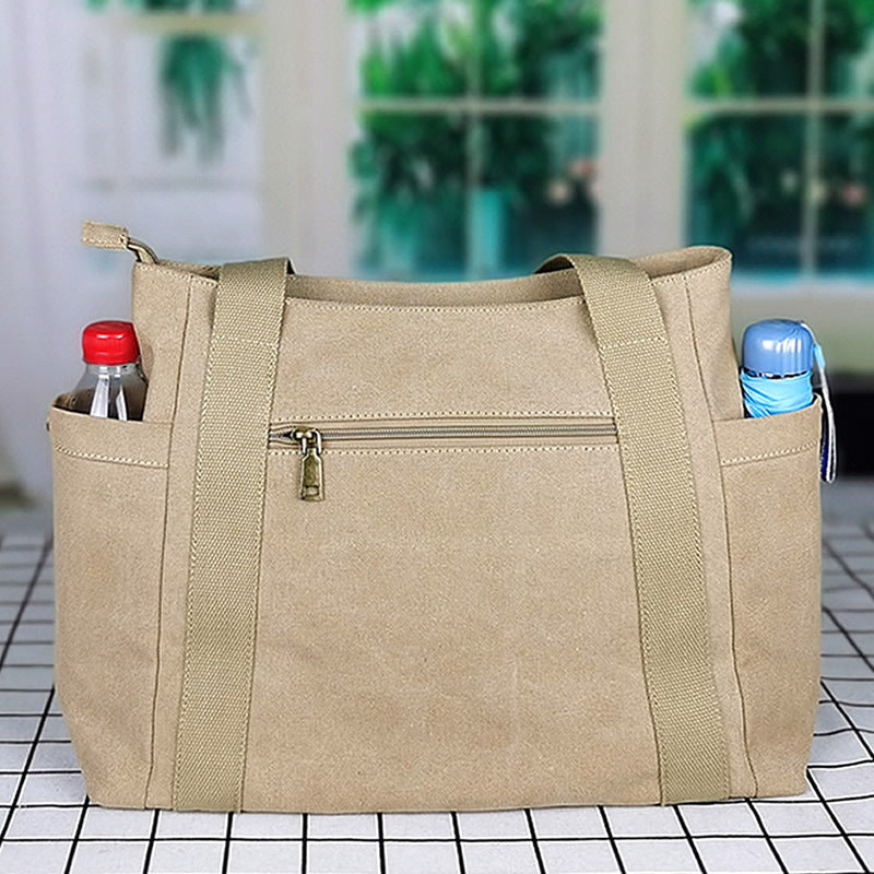 Sac fourre-tout en toile grande capacité
