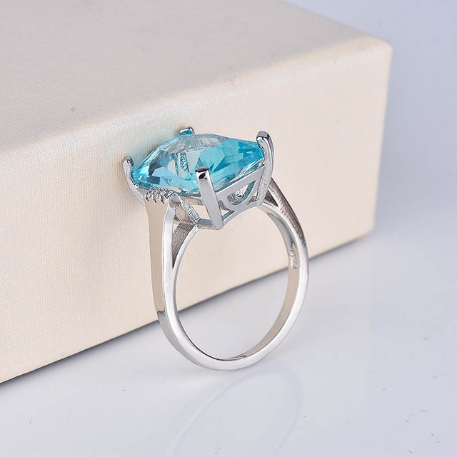 Bagues Kuololit en pierres précieuses Paraiba pour femmes