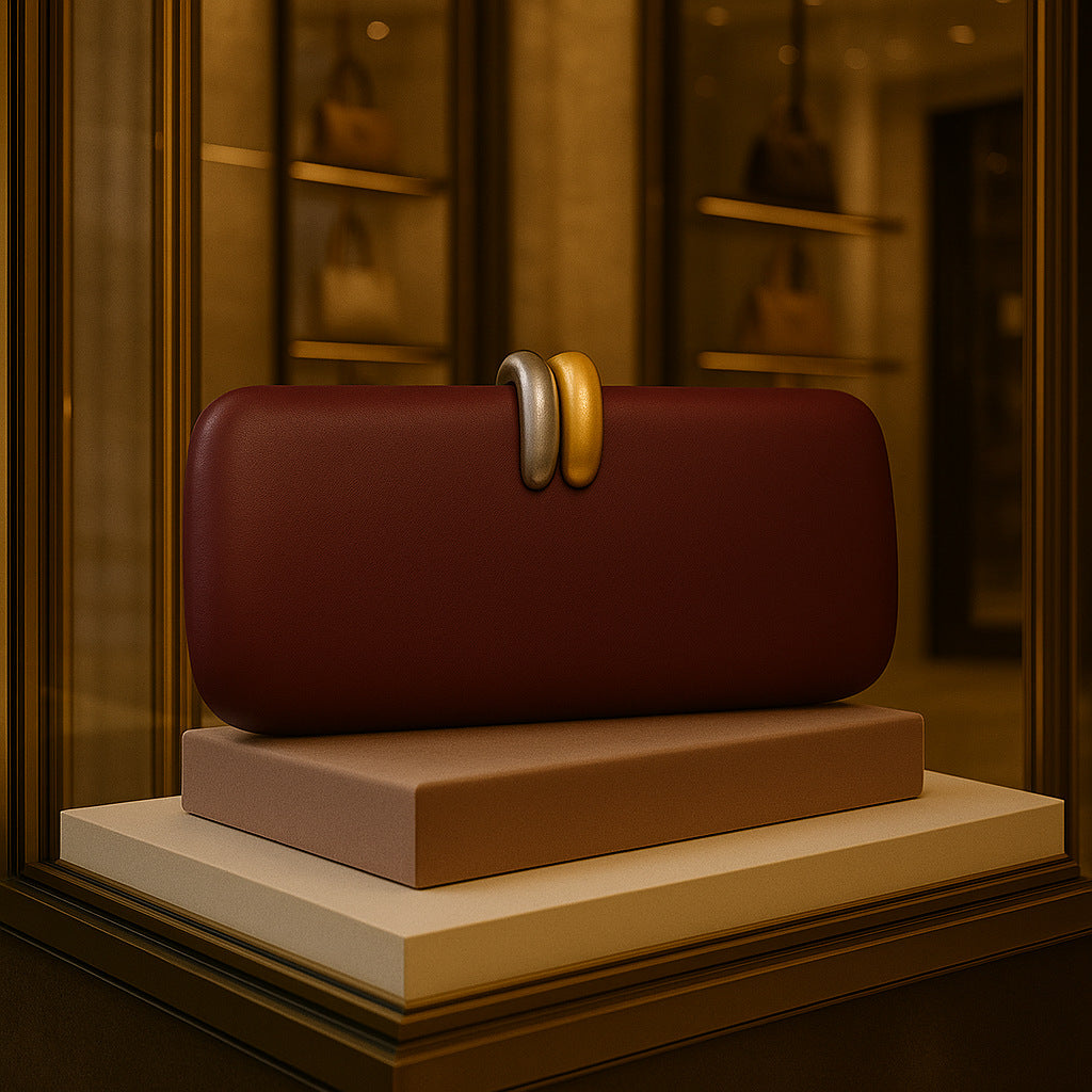 Sac de soirée à bandoulière en forme de pochette