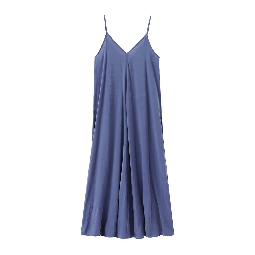 Caraco polyvalent, robe mi-longue élégante, couleur unie
