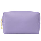 Trousse de Maquillage Octogonale Carrée en Cuir PU, Design Simple