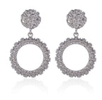 Grandes boucles d'oreilles vintage pour femmes, or, argent, noir, géométriques, style affirmé, pendantes, bijoux de mode