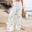 Pantalon ample décontracté large femme printemps et été