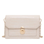 Sac à bandoulière en cuir PU motif pierre pour femmes