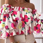 Chemises Femmes Blouse Manches Longues Sexy