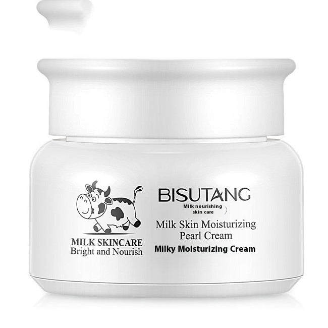 Crème hydratante perles de lait éclatantes paresseuse hydratante soins de la peau Main Image