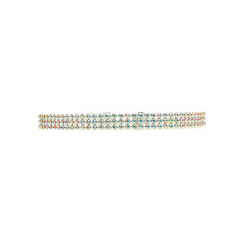 Collier ras du cou entièrement en cristal strass pour femmes, bijoux de mariage, ras de cou pour femmes