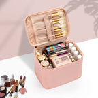 Trousse de Maquillage Portable, Grande Trousse de Toilette, Rangement de Haute Qualité