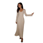 Elegant Light Dress For Women V-neck Dress