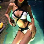 Maillot de bain bikini bicolore nouvelle collection femme été