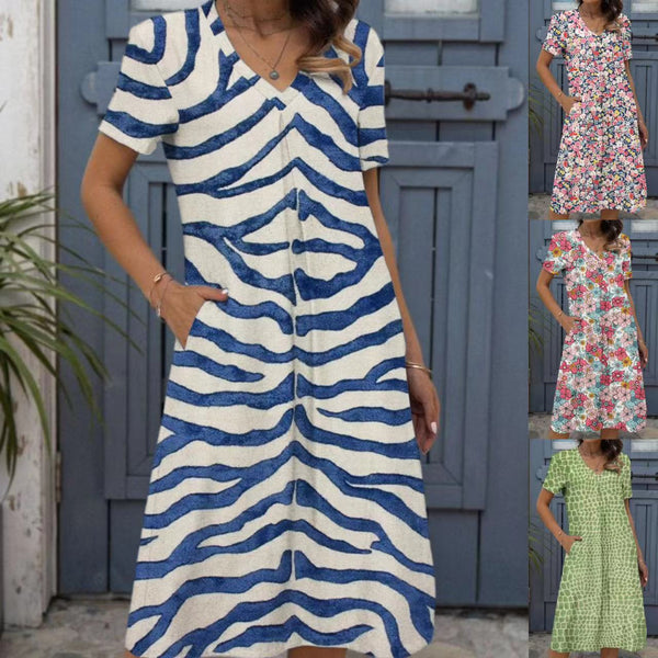 Robe Digitale Ample et Tendance pour Femme avec Imprimés