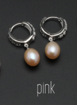 Boucles d'oreilles en vraies perles d'eau douce pour femmes, boucles d'oreilles en perles en argent sterling 925, bijoux fines boucles d'oreilles en perles blanches