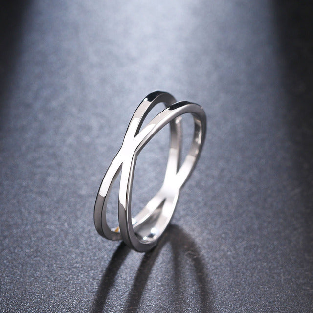 Bague Bohème Vintage Croisée en Or pour Femme Mariage