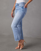 Jeans lavés tendance pour femme