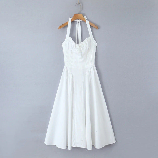 Robe licou fleurie tendance pour femme