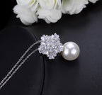 Boucles d'oreilles pendantes avec perles et oxyde de zirconium en forme de feux d'artifice de luxe pour femme, cadeau d'anniversaire
