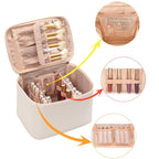 Trousse de Maquillage Portable, Grande Trousse de Toilette, Rangement de Haute Qualité