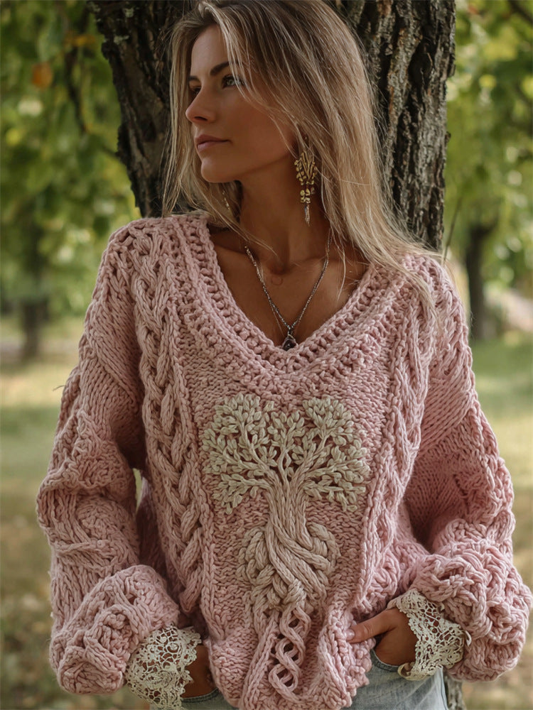Pull doux décontracté pour femme