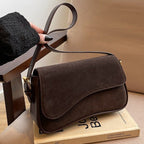 Sac à bandoulière mat rétro pour femme