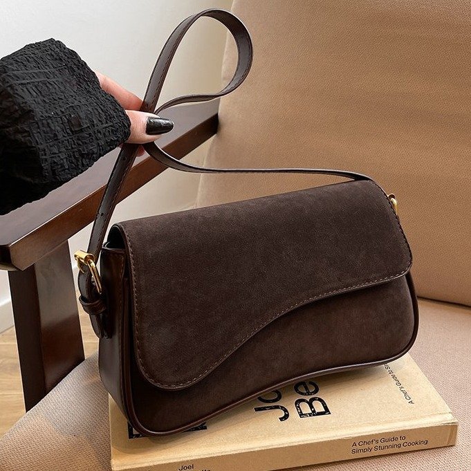 Sac à bandoulière mat rétro pour femme