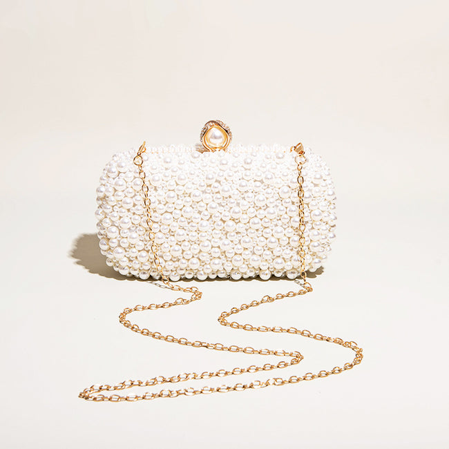 Sac de soirée femme pochette perles Main Image