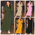 Robe décontractée femme en molleton doublé