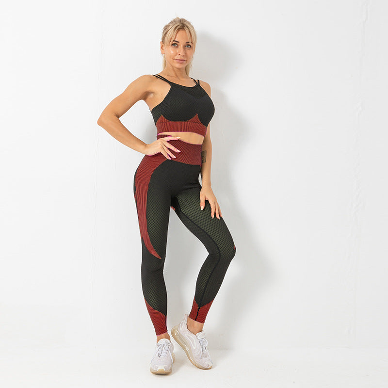 Ensemble de yoga pour femme, tenue de sport pour la gym
