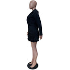 Blazer double boutonnage taille cintrée