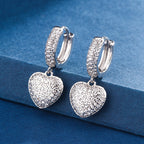 Boucles d'oreilles cœur, style européen et américain, nouveaux bijoux d'été pour femmes