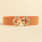Décoration de joint de taille large pour femme avec ceinture élastique