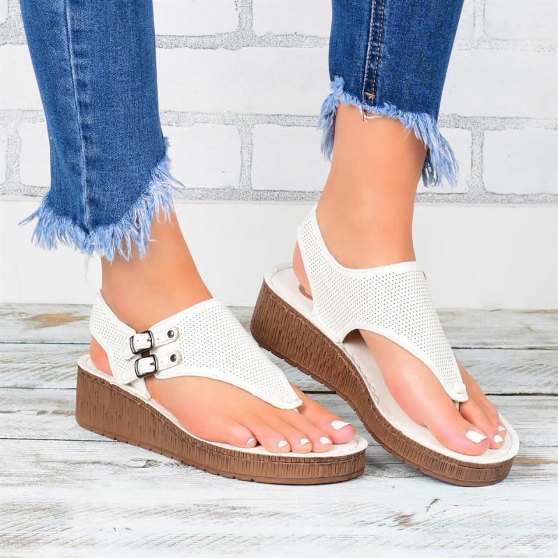Sandales compensées pour femmes grandes tailles