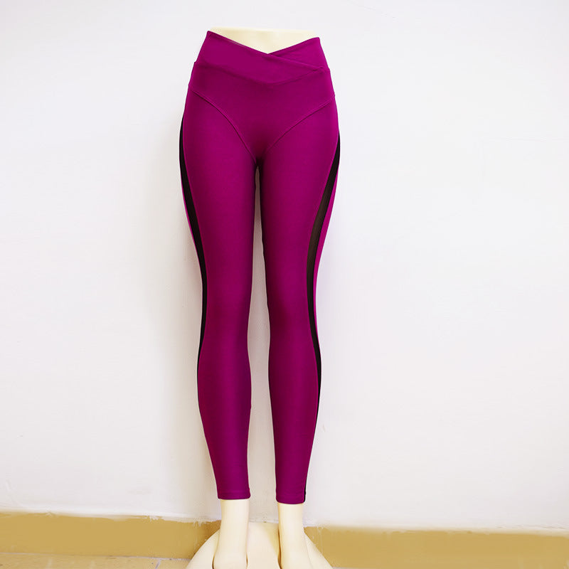 Nouveau Legging de sport élastique taille haute pour femme