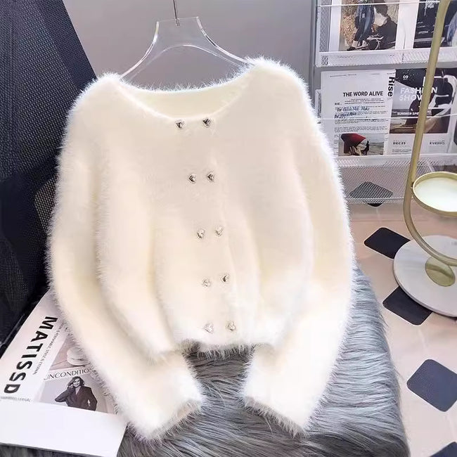 Knitted Cardigan Sweater Coat For Women Hover Image