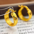 Boucles d'oreilles effet glace pilée pour femme