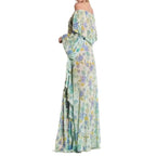 Robe imprimée en mousseline de soie pour les vacances à la plage de Bohème