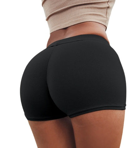 Shorts de sport pour femme pas chers extensibles, taille haute, moulants, mini-shorts push-up, vente en gros, bonne qualité, doux