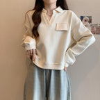 Pull rétro artistique pour femme, automne