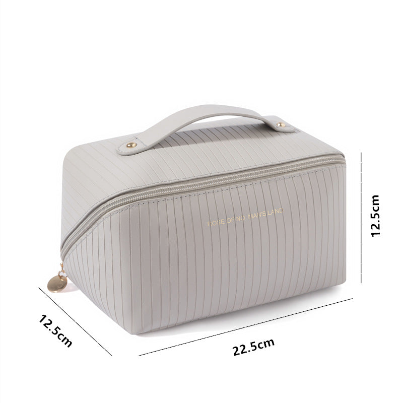 Trousse de Maquillage Verticale pour Femmes Grande Capacité et Portable