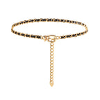 Chaîne de taille haute décontractée en métal pour femme Ceinture décorative polyvalente Chaîne fine avec costume de jupe Ceinture de corps