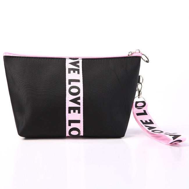 Trousse de maquillage plate en nylon avec angle Hover Image